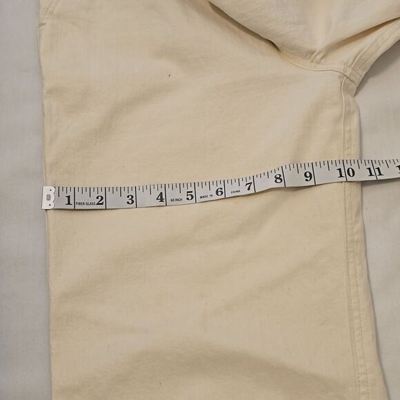 - Jenni Kayne 4 High Rise Wide Leg Jeans In Natural Neutral Minimalist Crop - Picture 6 of 8